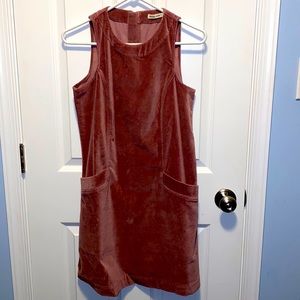 Marine Layer Mauve/Pink Sleeveless Velvet Dress
